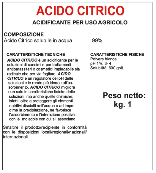 acido citrico